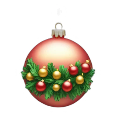 Garland bauble sticker