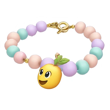 Pastel bracelet with ‘SWIFTIE’ in beads, Apple iOS emojis 💕🌸✨🎶🐍 sticker