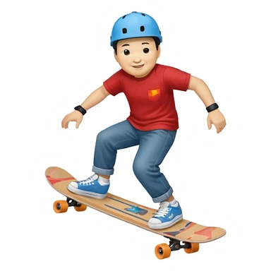 Xi Jinping riding skate board sticker