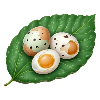 small eggs on leaf sticker