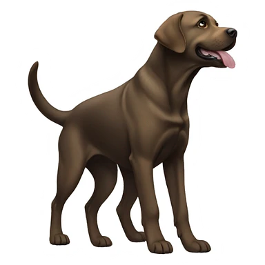 Labrador trying to catch his own tail sticker