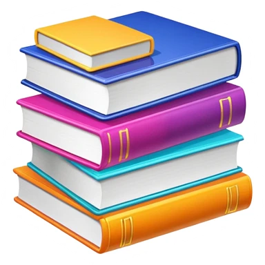 Vibrant colored books  sticker