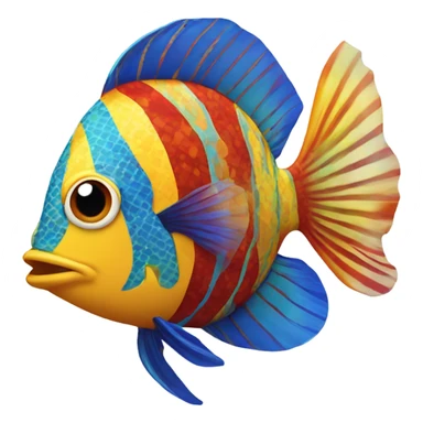 Tropical fish sticker