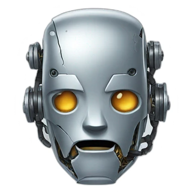 broken robot sticker