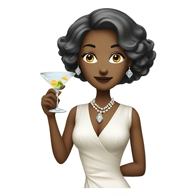 rich white women sipping martinis  sticker