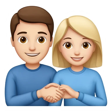 couple holding hands sticker