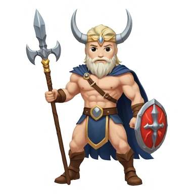 odin with Gungnir spear sticker