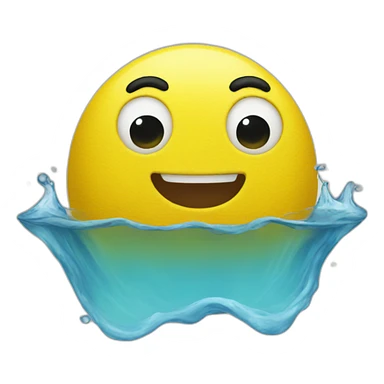 Yellow water sticker