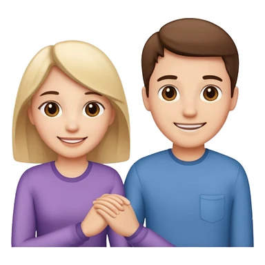 couple holding hands sticker