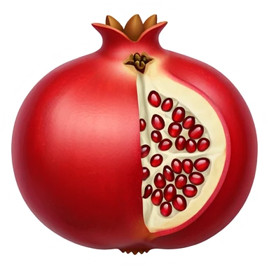i want to create an emoji of pomegrenate open  sticker