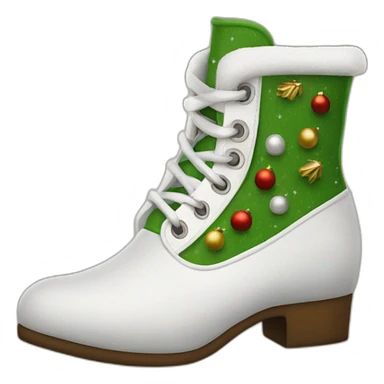 zapato-treboles-navidad sticker