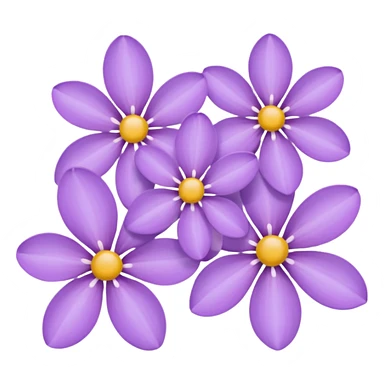 Lilac flowers sticker