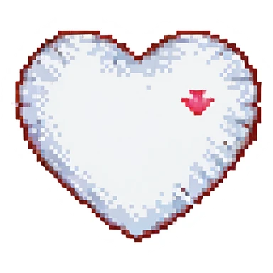 classic red heart pixel art sticker