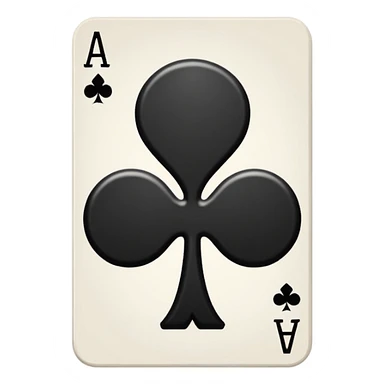 give me playing card 4 of club sticker