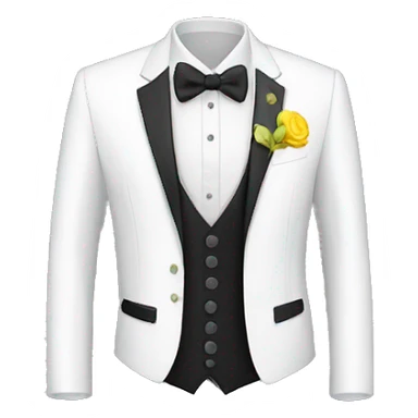 traje blanco sticker