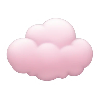 Pastel pink cloud sticker