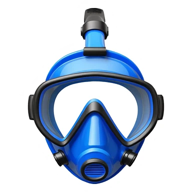 black and blue Snorkel mask sticker