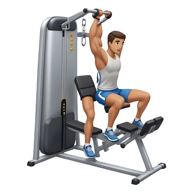 guy leg-extension machine gym sticker