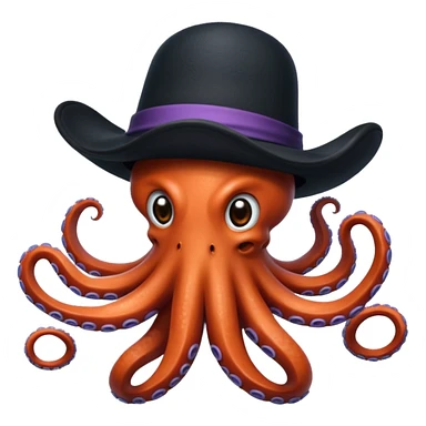 Chapeau en forme de poulpe sticker