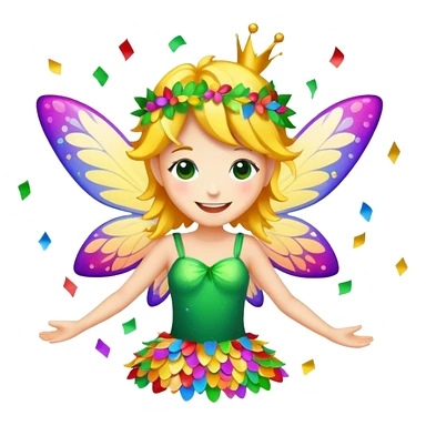 Birthday Confetti fairy sticker