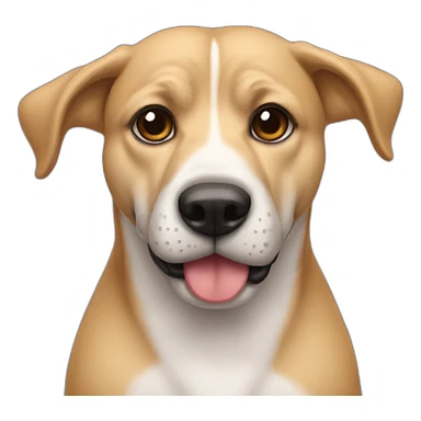 perro con bigote sticker