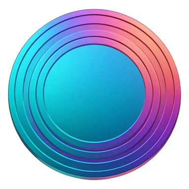 Many Coins pack
in gradient of turquoise, blue, pink, purple, and coral
 sticker