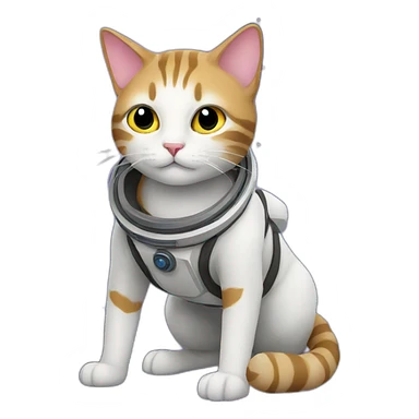 space cat sticker