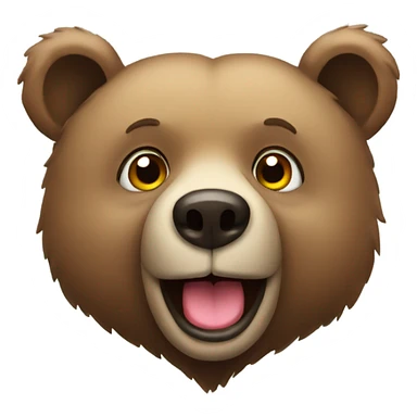 Bear with heart eyes sticker