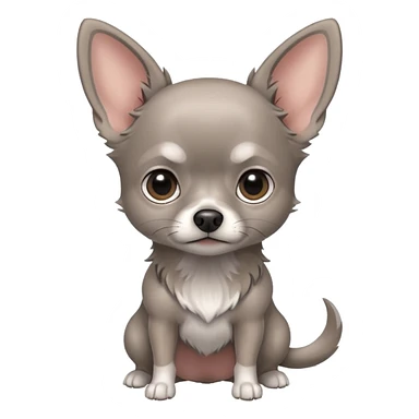 gray chihuahua  sticker