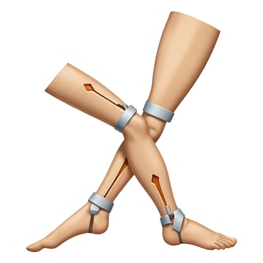 broken left leg sticker