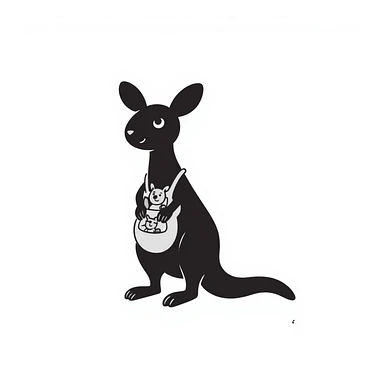 Kangaroo sticker