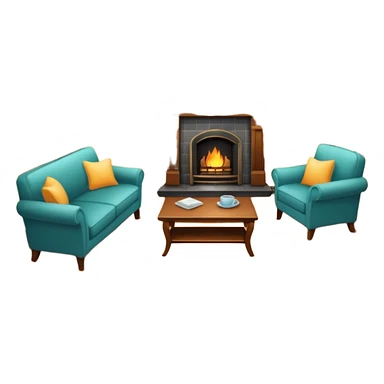 un pepartamento amuebaldo y hogareño sticker