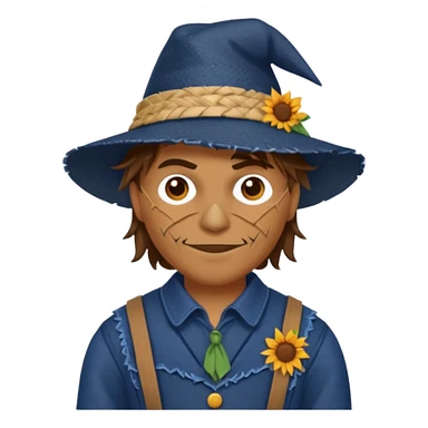 Scarecrow from The Land of Oz with dark blue outfit sticker