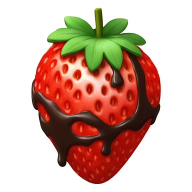 chocolate covered strawberry sticker