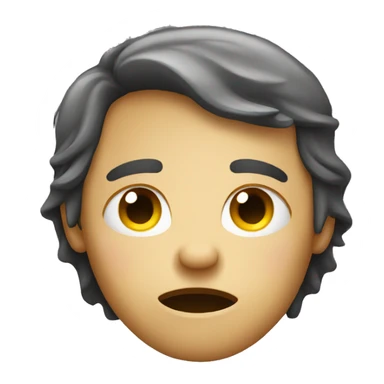 Face like tired  sticker