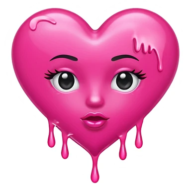 Hot pink heart that says good girl gone bad  sticker