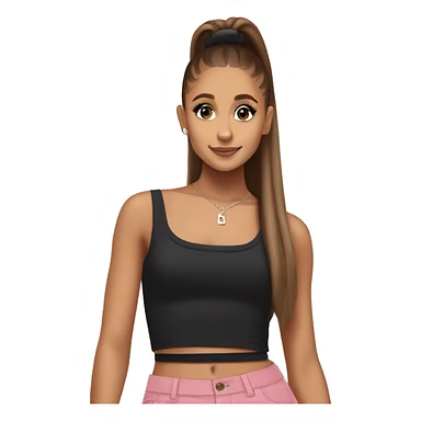Ariana grande in a crop top sticker