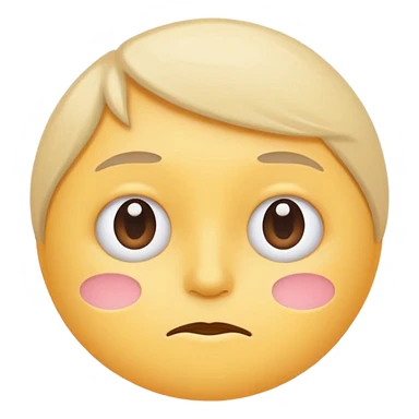 minimal flat emoji with mild tension,
slightly raised eyebrows,
thoughtful expression,
balanced emotion,
soft pastel tones,
modern health tracking app style,
transparent background,
vector illustration
 sticker