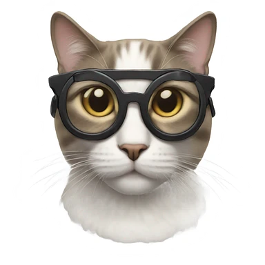 A cat wearing googles  sticker