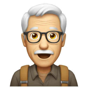 grandpa calling sticker
