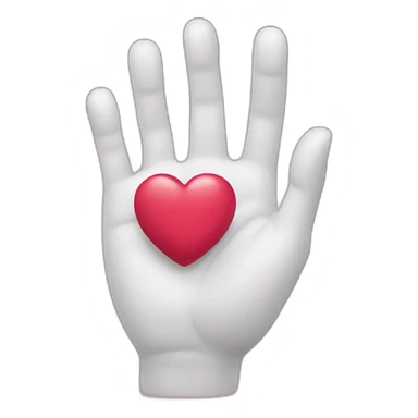 Coeur avec des mains sticker