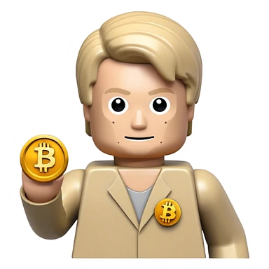 lego homme hackeur bitcoin sticker