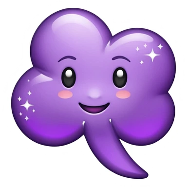 glitter purple and cian pin sticker