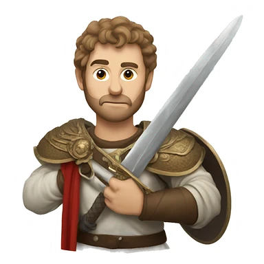 Aleksandr the Great with sword sticker