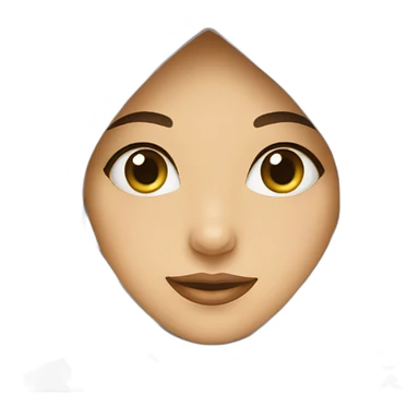 girl in hijab hello sticker