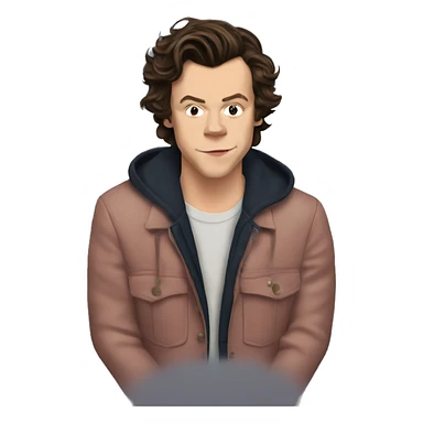 Harry styles with heart eyes  sticker