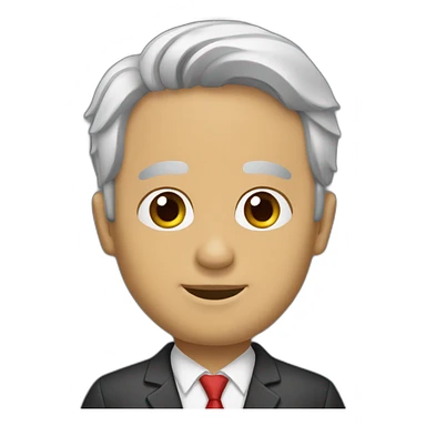 Hombre mayor canoso sticker