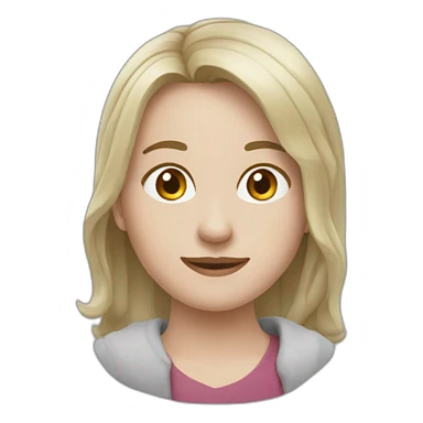 русая девушка в очках sticker