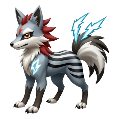 Obstagoon-Manectric-Lycanroc-fusion sticker