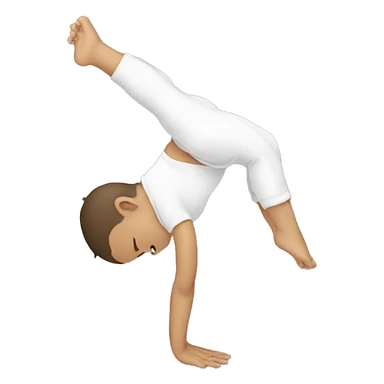 Baby doing handstand sticker